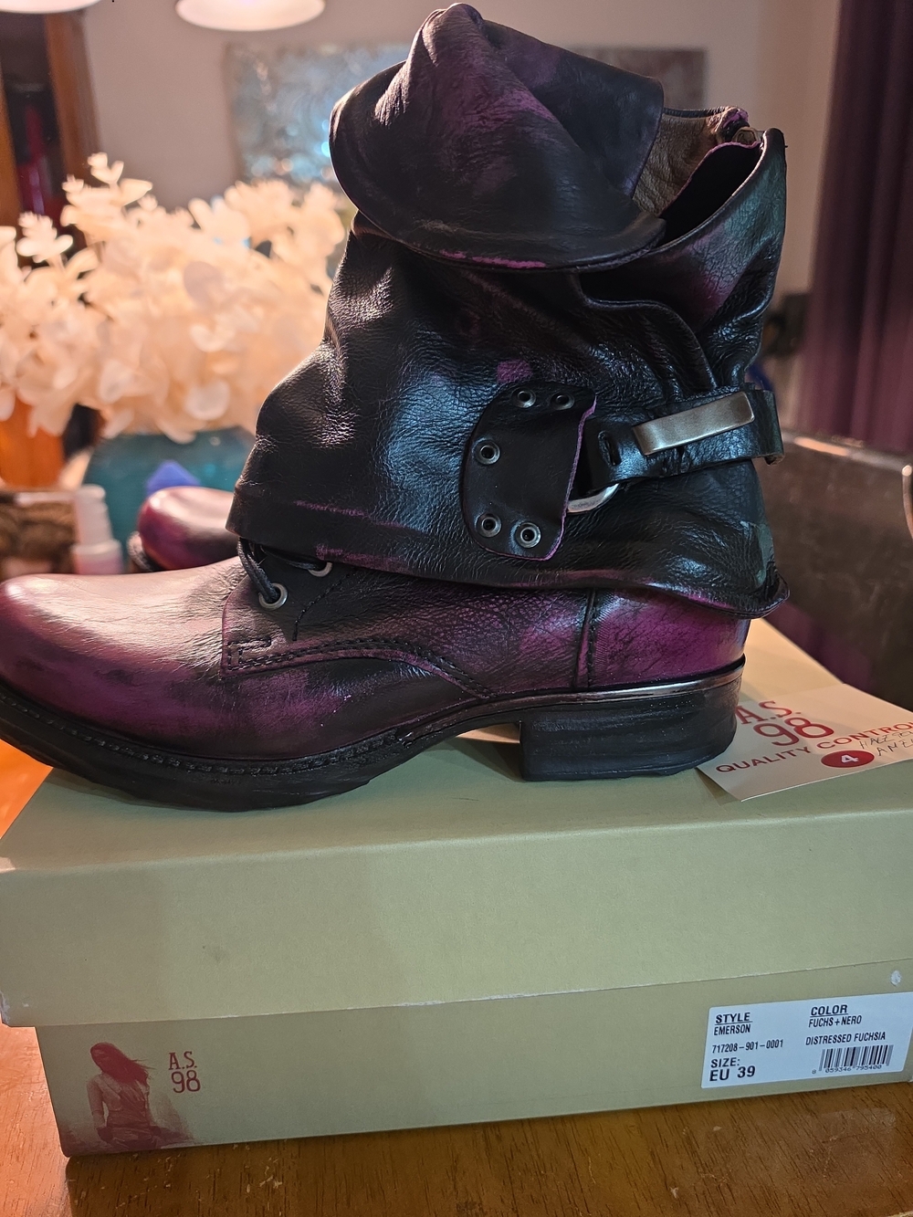 AS  98 RARE Emerson Fuscia Tie Dye Size 39 As-717208 Discontined Nib